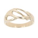 9ct Yellow Gold Crossover Fancy Ring