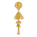 22ct Yellow Gold Earrings in Filligree with Droppers