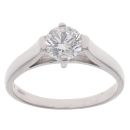 14ct White Gold 1.00ct Brilliant Cut Diamond Solitaire Ring