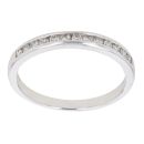 18ct White Gold 0.25ct Diamond Half Eternity Ring