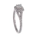 18ct White Gold 0.54ct Diamond Cluster Ring