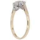 9ct Yellow Gold 0.33ct Diamond Trilogy Ring