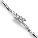 9ct White Gold 0.50ct Diamond Crossover Bracelet