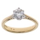 18ct Yellow Gold 0.70ct Brilliant Cut Diamond Solitaire Ring
