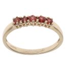 9ct Yellow Gold Garnet Five Stone Ring