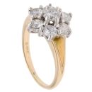 18ct Yellow Gold 1.50ct Brilliant Cut Diamond Cluster Ring