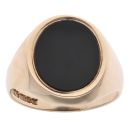 9ct Yellow Gold Onyx Signet Ring