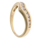 18ct Yellow Gold 0.33ct Diamond Wishbone Ring