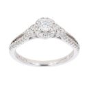 Vera Wang 18ct White Gold 0.69ct Diamond Solitaire Ring