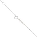 9ct White Gold 0.50ct Brilliant Cut Diamond Cluster Pendant And Chain 20"