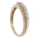 9ct Yellow Gold 0.15ct Diamond Half Eternity Ring