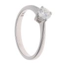 Platinum 0.33ct Diamond Solitaire Ring