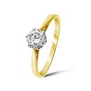9ct Yellow Gold 0.50ct Diamond Solitaire Ring