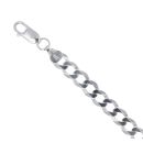 Silver Flat Curb Bracelet 8" By Icesia