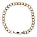 9ct Yellow Gold Curb Bracelet 8"