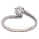 18ct White Gold 0.33ct Diamond Solitaire Ring