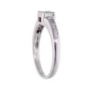 18ct White Gold Square 0.25ct Diamond Cluster Ring