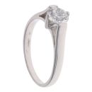 14ct White Gold 1.00ct Brilliant Cut Diamond Solitaire Ring