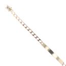 9ct Yellow Gold ID Curb Bracelet 8"