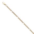 9ct Yellow Gold Figaro Bracelet 7.5"