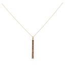 9ct Yellow Gold Garnet Pendant and Belcher Chain 18"