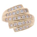 18ct Yellow Gold 1.00ct Brilliant Cut Diamond Five Row Ring