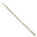 14ct Yellow And White Gold Fancy Bracelet 7.5"