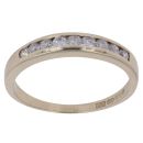 9ct Yellow Gold 0.25ct Brilliant Cut Diamond Half Eternity Ring