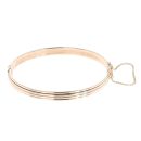 9ct Yellow Gold Patterned Hinged Bangle