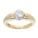 18ct Yellow Gold 0.50ct Diamond Solitaire Ring