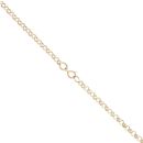 9ct Yellow Gold Celtic Patterned Cross Pendant And Chain 22"