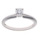 18ct White Gold 0.35ct Brilliant Cut Diamond Solitaire Ring