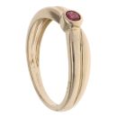 9ct Yellow Gold Ruby Solitaire Ring