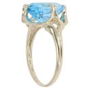 9ct Yellow Gold Blue Topaz Ring