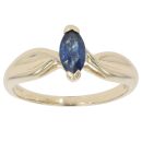 9ct Yellow Gold Sapphire Solitaire Ring