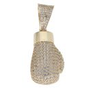 9ct Yellow Gold Cubic Zirconia Boxing Glove Pendant