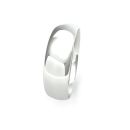 18ct White Gold 6mm Traditional Court Wedding Band