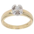 18ct Yellow Gold 0.10ct Brilliant Cut Diamond Solitaire Ring