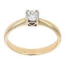 18ct Yellow Gold 0.33ct Diamond Solitaire Ring