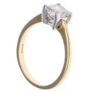 18ct Yellow Gold 1.70ct Princess Cut Diamond Solitaire Ring