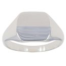 Silver Plain Signet Ring By Icesia