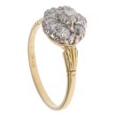 18ct Yellow Gold 1.00ct Brilliant Cut Diamond Cluster Ring