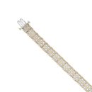 9ct Yellow Gold 2.00ct Brilliant Cut Diamond Bracelet 7.5"