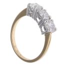 18ct Yellow Gold 1.54ct Brilliant Cut Diamond Trilogy Ring