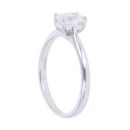18ct White Gold 0.70ct Radiant Cut Diamond Solitaire Ring