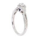 Vera Wang 18ct White Gold 0.69ct Diamond Solitaire Ring