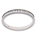18ct White Gold 0.50ct Baguette Cut Diamond Half Eternity Ring