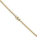 14ct Yellow Gold Monaco Cube Plain Lock Chain 20"