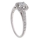 18ct White Gold 1.00ct Brilliant Cut Diamond Cluster Ring