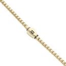 14ct Yellow Gold Monaco Cube Plain Lock Chain 28"